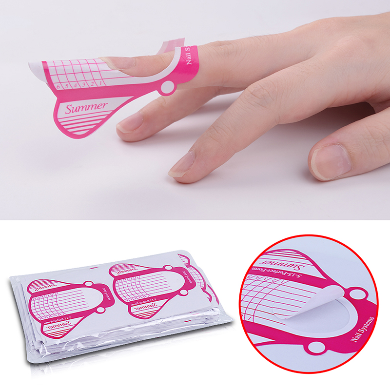 Wholesale- 100pcs Nail Forms Tips Acrylic Gel Extension Sticker Professional Nail Polish Curl Formes Nail Art Guide Form
Wholesale- 100pcs Nail Forms Tips Acrylic Gel Extension Sticker Professional Nail Polish Curl Formes Nail Art Guide Form