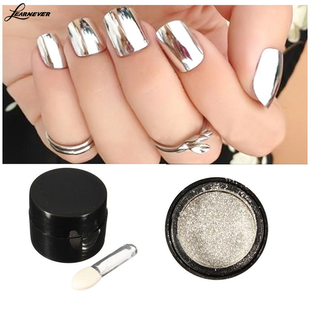 3g Silver Mirror Powder Metallic Effect Dust Chrome Pigment Shinning Nail Art