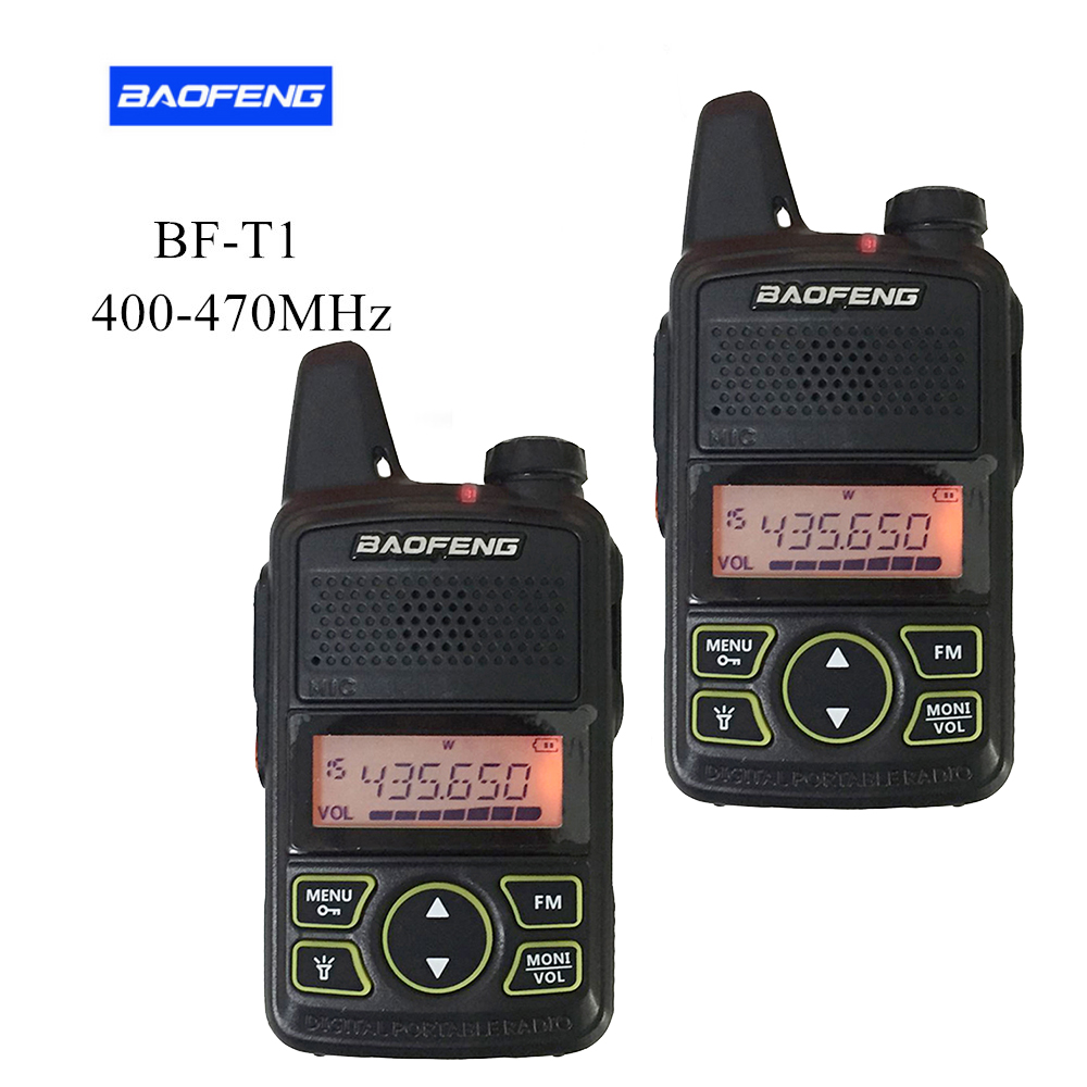 2PCS/Pair BAOFENG T1 MINI Two Way Radio BF-T1 Walkie Talkie UHF 400-470mhz 20CH Portable Ham FM Radio Handheld Transceiver
2PCS/Pair BAOFENG T1 MINI Two Way Radio BF-T1 Walkie Talkie UHF 400-470mhz 20CH Portable Ham FM Radio Handheld Transceiver
