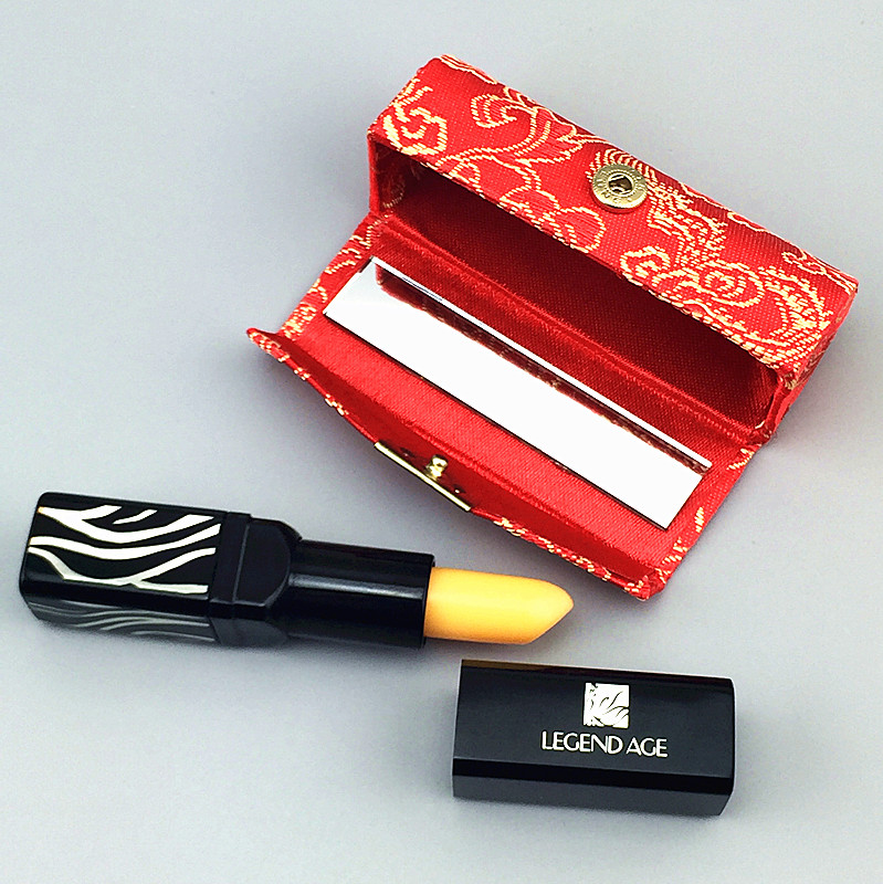 Vintage Cheap Empty Lipstick Case Mirror Chinese Silk Brocade Lip Balm Tubes Packaging Box Lip gloss Makeup Containers shippi