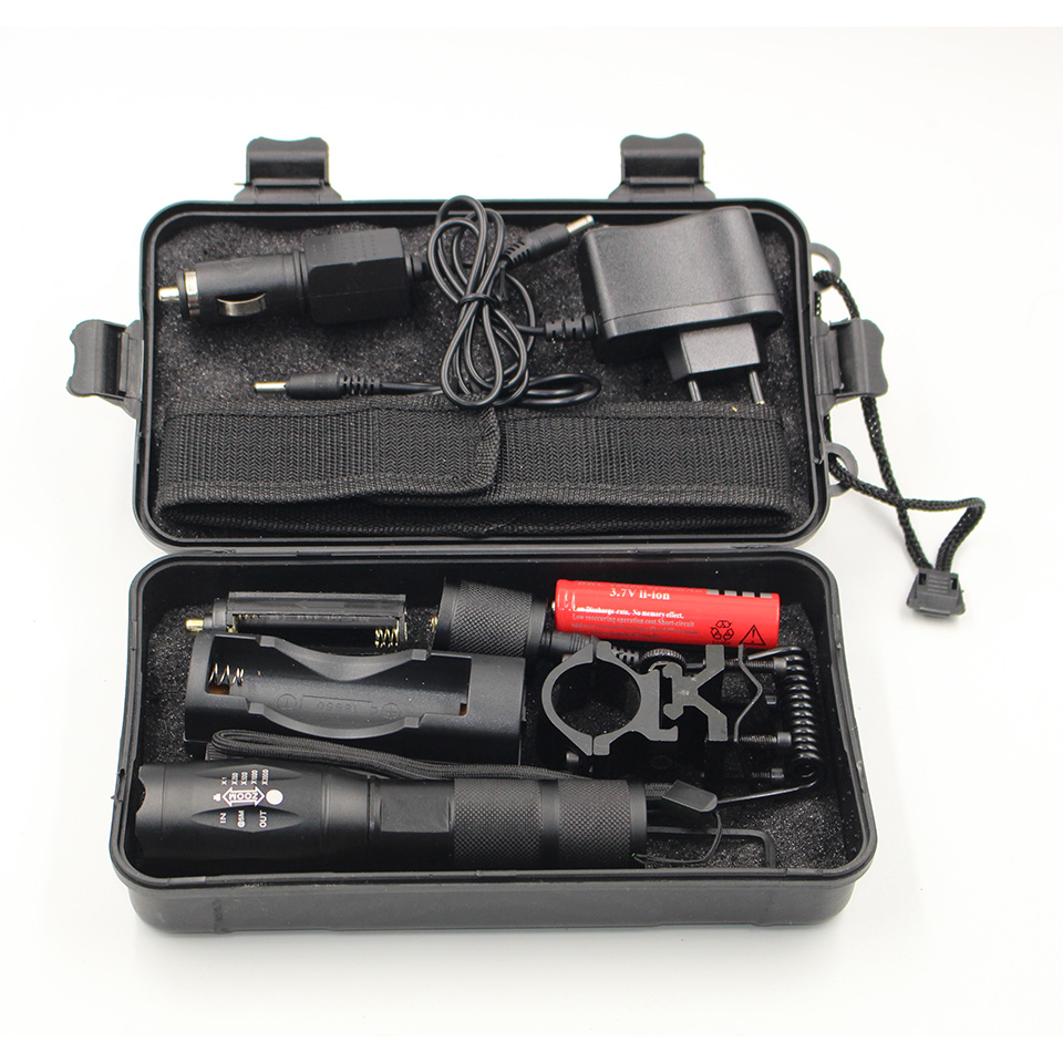 Litwod CREE XM-L T6 led tactical flashlight 5000Lm zoomable led flashlight torch for Hunting light+battery+Remote Switch+Charger+Gun Mount
Litwod CREE XM-L T6 led tactical flashlight 5000Lm zoomable led flashlight torch for Hunting light+battery+Remote Switch+Charger+Gun Mount