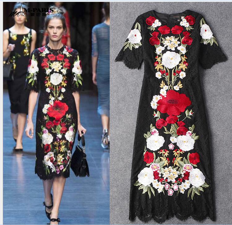 2017 French Fashion Runway Fashion Runway Style Elegant High-end Medium Long Back Lace Embroidered Dresses Llady, Multi
2017 French Fashion Runway Fashion Runway Style Elegant High-end Medium Long Back Lace Embroidered Dresses Llady, Multi