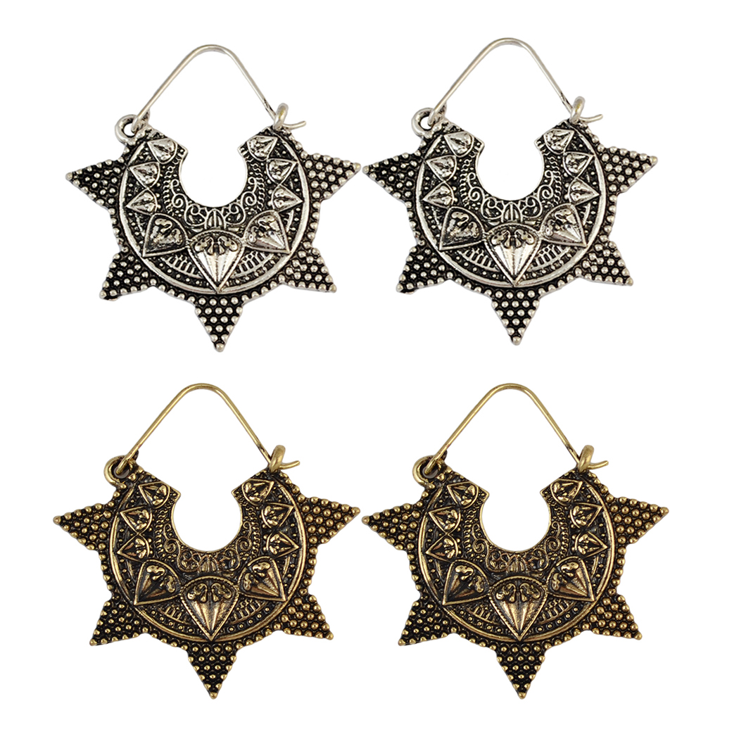 idealway Bohemian Vintage Ethnic Tibetan Silver Golden Carving Metal Hook Dangling Earrings Tribal Jewelry 2 Colors
idealway Bohemian Vintage Ethnic Tibetan Silver Golden Carving Metal Hook Dangling Earrings Tribal Jewelry 2 Colors