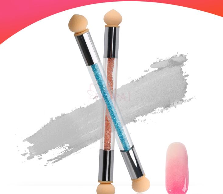 c005 latest 1pc double head sponge blooming nail pen drawing and dotting the uv led nail polish washable therapy manicure tool, Silver
c005 latest 1pc double head sponge blooming nail pen drawing and dotting the uv led nail polish washable therapy manicure tool, Silver