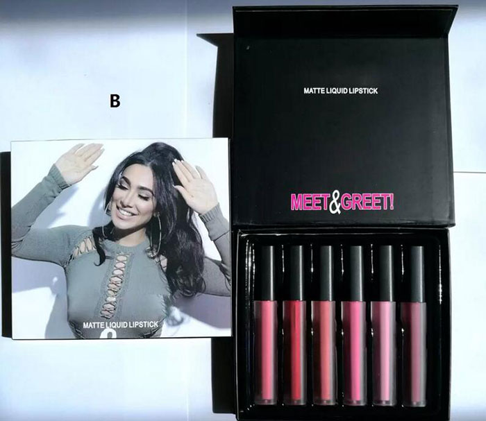 Newest Makeup Beauty 6 color Lip Gloss set Liquid Matte Minis Matte Lipstick A.B dhl Free shipping, Mixed color
Newest Makeup Beauty 6 color Lip Gloss set Liquid Matte Minis Matte Lipstick A.B dhl Free shipping, Mixed color