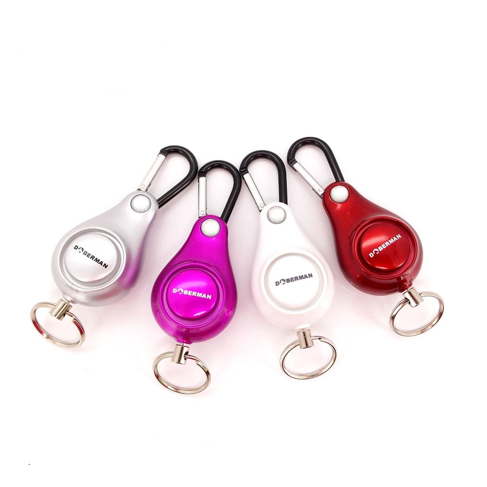 DOBERMAN SECURITY Silver Personal Pull-ring Triggered Anti-attack Safety-personal Alarm For Ladies