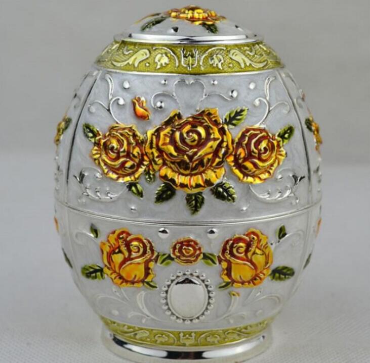 Creative egg - shaped Toothpick holders with Bottle Opener Random Color Rose pattern toothpick box home and wedding decorations HD01