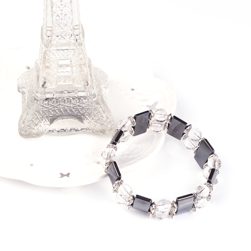 2017 Natural stone bracelet Double crystal bracelet with full pave crystal wrapped bracelets with full crystal