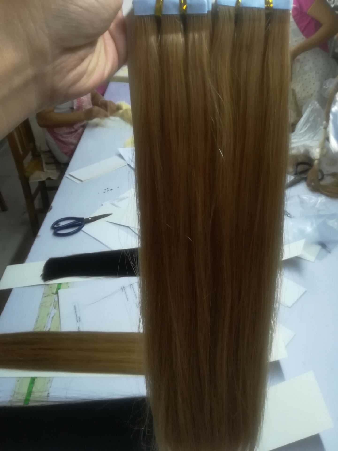 Grade 9A--100% human hair Silk straight PU tape in hair Extensions 2.5g per pc&40pcs per lot//Length 12''--26'' with color 27#, Brown 4#
Grade 9A--100% human hair Silk straight PU tape in hair Extensions 2.5g per pc&40pcs per lot//Length 12''--26'' with color 27#, Brown 4#