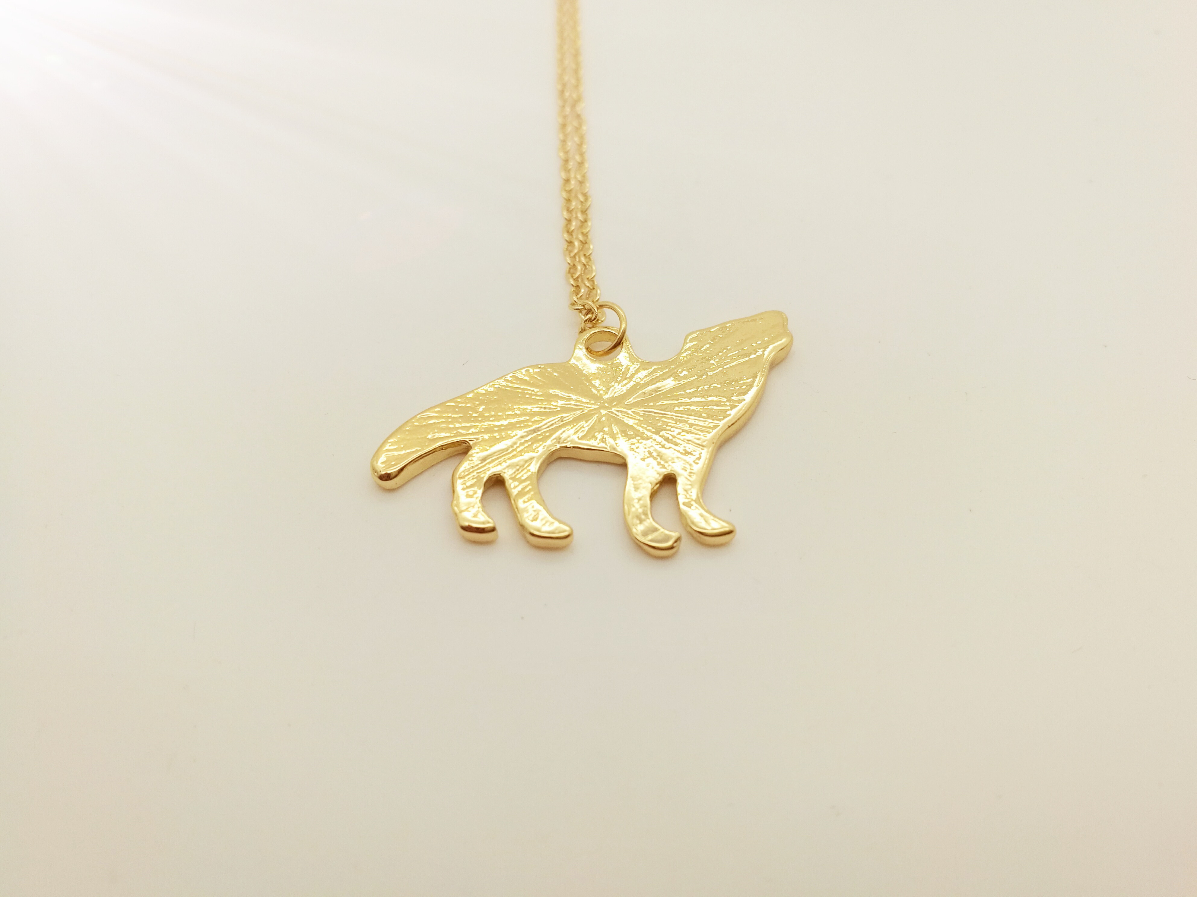 10PCS- N143 Outline Silhouette Totem Howling Wolf Necklace Norse Vikings Teen Wolf Necklaces for Original Animal Dog Jewelry