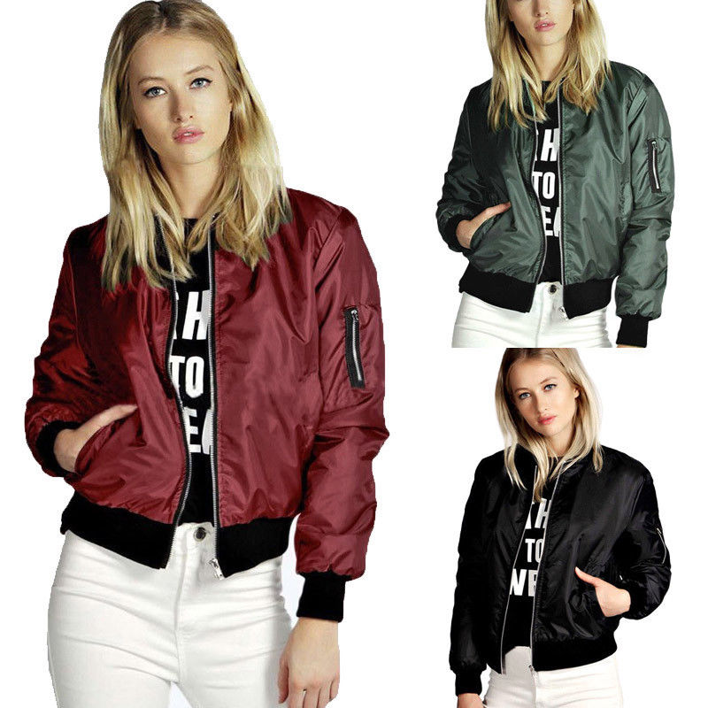 Wholesale- Stylish Womens Ladies Clothes Tops Jackets Autumn Coats Outfits Casual Zip Up Biker Coat Women Clothing Plus Big Size, Army green
Wholesale- Stylish Womens Ladies Clothes Tops Jackets Autumn Coats Outfits Casual Zip Up Biker Coat Women Clothing Plus Big Size, Army green
