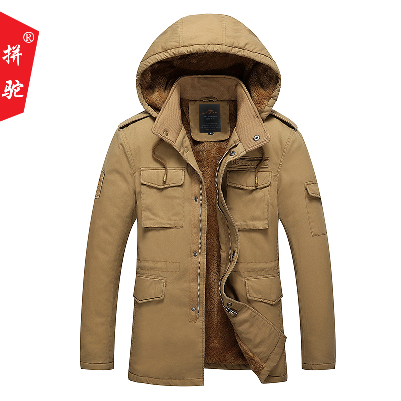 Wholesale- Winter Jacket Men New arrival 2016 Fashion Hot Warm Thick Mens Coats Hooded Cotton-padded jackets Travel Clothes