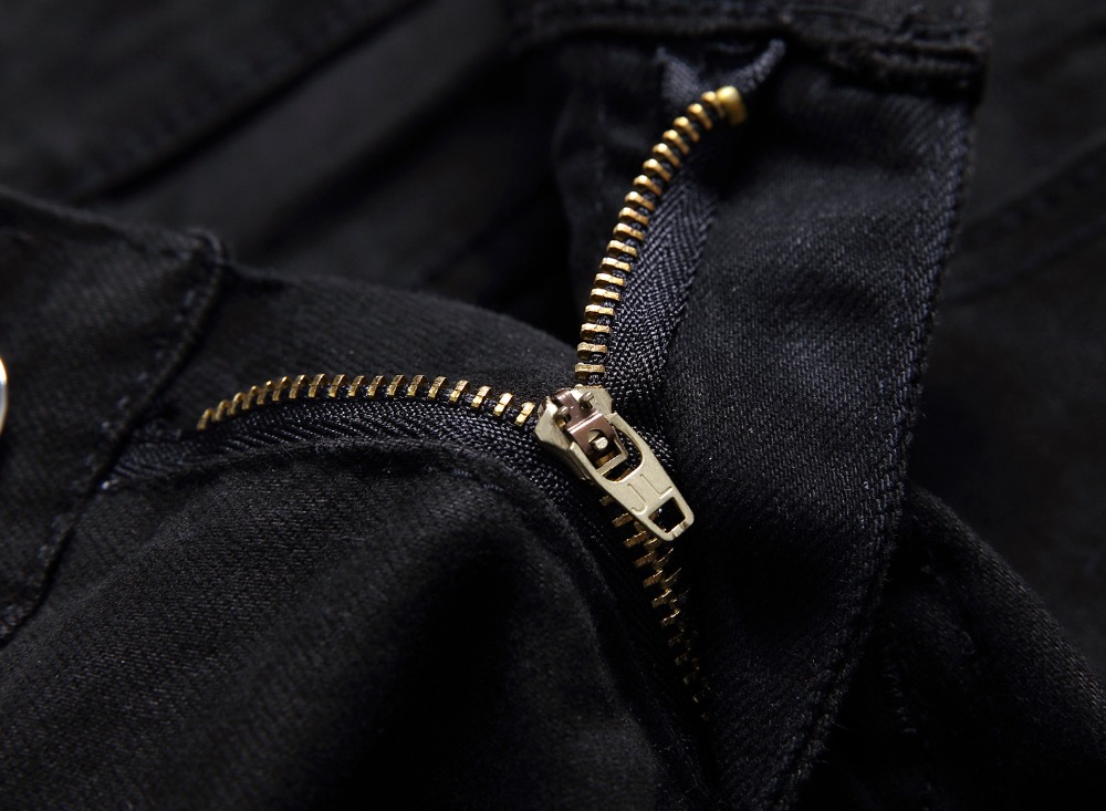 Wholesale-The new Europeans fashion locomotive straight jeans size big slim loose long trousers men's cotton straight jeans bikker jeans