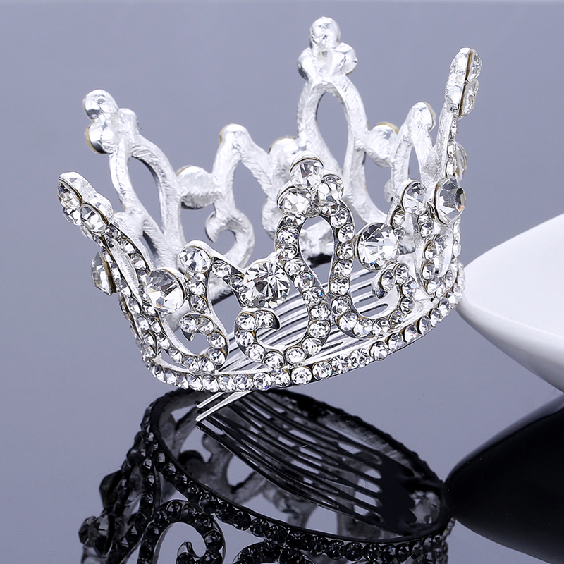 New Arrival Full Circle Crown Hair Comb Tiara Crystal Rhinestone Diadem Tiaras and Crowns Flower Girls Hair Jewelry Prom Pageant Accessory от DHgate WW