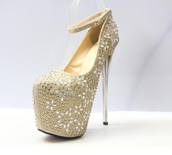 2017 New Vogue Bling Giltter Platform 20CM Ultra High Heels Woman Shoes Nightclub Sexy Pumps Party Dress Shoes Gold Sliver, Black
2017 New Vogue Bling Giltter Platform 20CM Ultra High Heels Woman Shoes Nightclub Sexy Pumps Party Dress Shoes Gold Sliver, Black