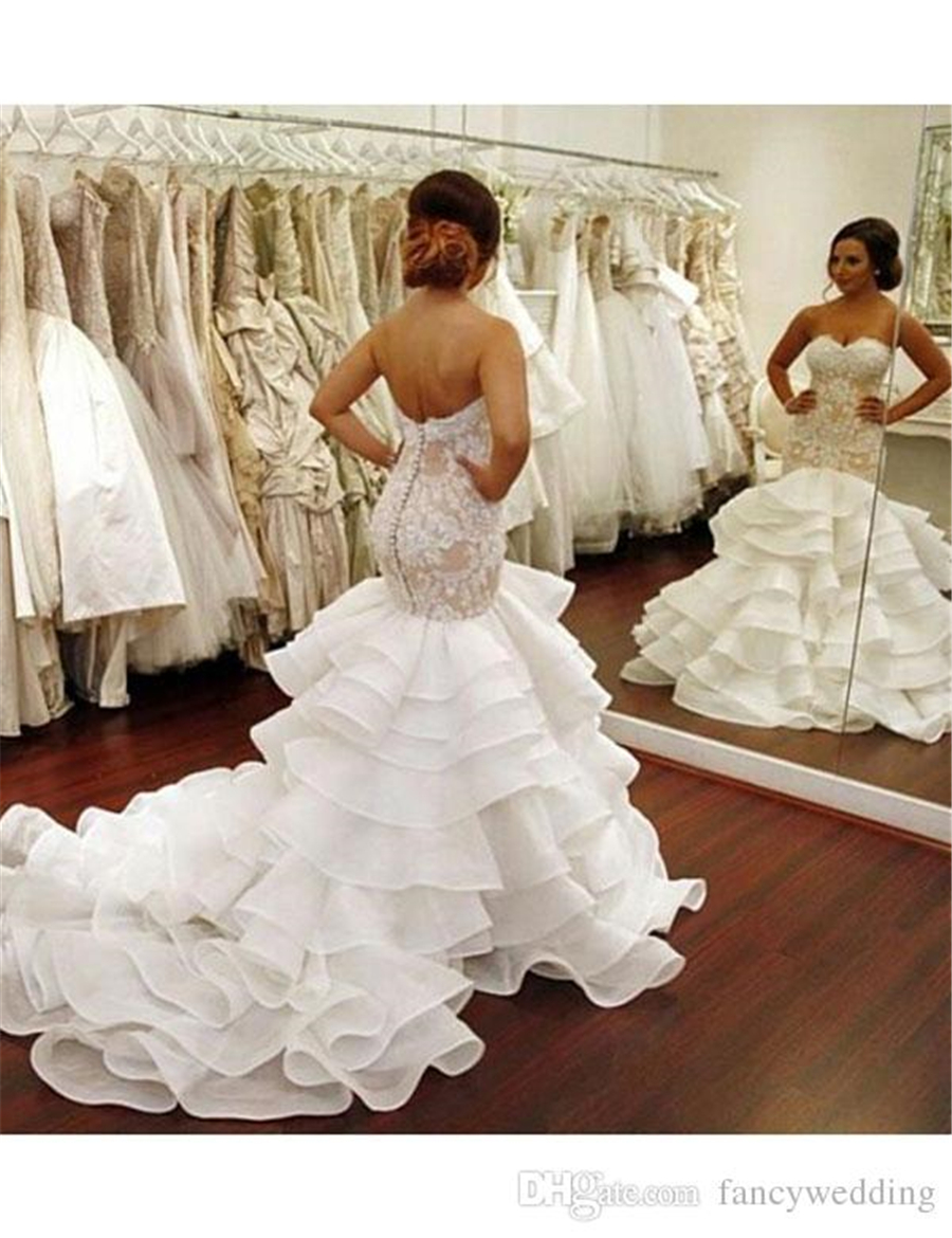 Special Sexy Custom Made Beautiful Wedding Dresses Mermaid Sweetheart Ruffles Organza Lace Champagne Applique Wedding Gown vestidos longos, Red
Special Sexy Custom Made Beautiful Wedding Dresses Mermaid Sweetheart Ruffles Organza Lace Champagne Applique Wedding Gown vestidos longos, Red
