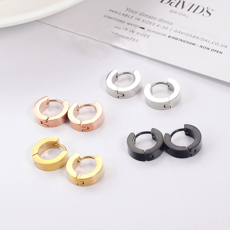 Punk Men Black Stainless Steel Hoop Piercing Round Earrings Neutral Earring for Men Fashion Jewelry Brincos Unisex HipHop Glamour Earrings, Golden;silver
Punk Men Black Stainless Steel Hoop Piercing Round Earrings Neutral Earring for Men Fashion Jewelry Brincos Unisex HipHop Glamour Earrings, Golden;silver