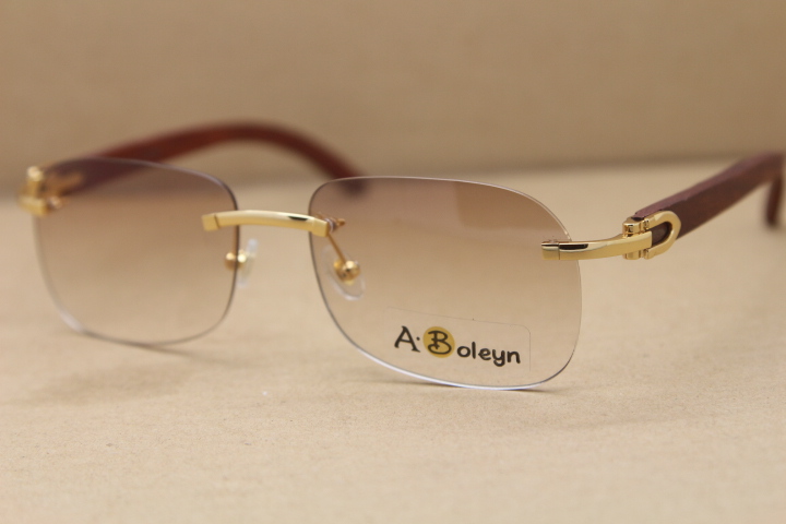 Free shipping Rimless T8100624 Gold Wood Sunglasses man or Woman sunglasses Fashion Decor Wood frame Glasses C Decoration Size:56-18-135 mm
Free shipping Rimless T8100624 Gold Wood Sunglasses man or Woman sunglasses Fashion Decor Wood frame Glasses C Decoration Size:56-18-135 mm