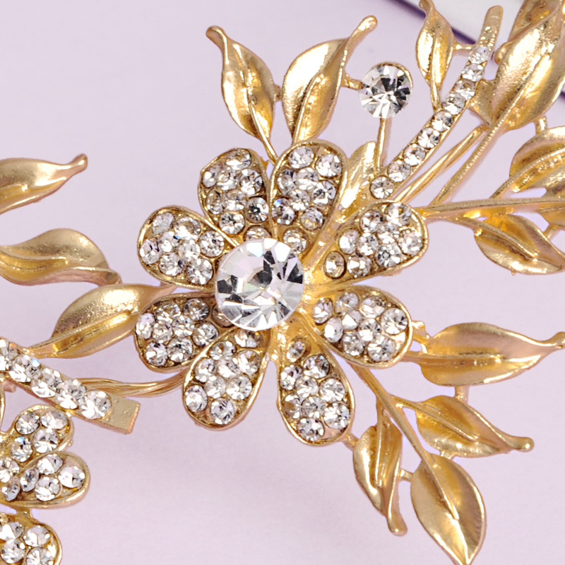 gold hair headbands for women rhinestone bridal hair accessories bridal headpieces crowns headpieces for wedding headdress accessories