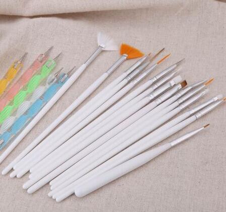 Nail Art Painting Tool 20pcs set Pen Polish Brush Set Kit Professional Nail Brushes Styling XB