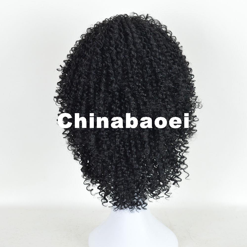 Afro Kinky Jerry Curly Spiral Curls Hair Wigs Crochet Braids Wig for Black Women