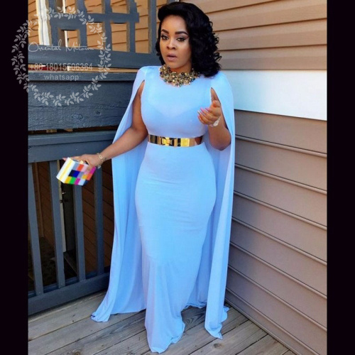 2017 African Long White Evening Dresses with Cape Gold Belt Vestido de festa Mermaid Prom Dresses for Black Girls, Silver
2017 African Long White Evening Dresses with Cape Gold Belt Vestido de festa Mermaid Prom Dresses for Black Girls, Silver