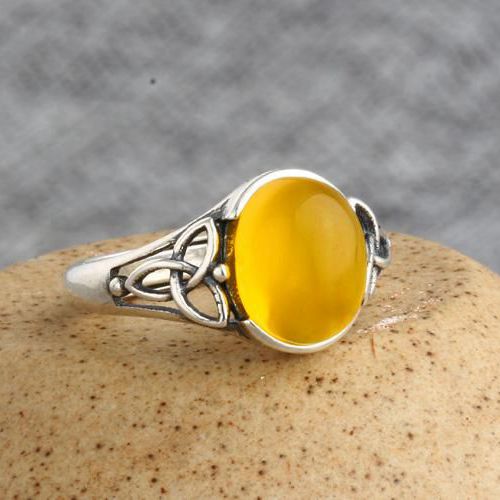 Fine Silver Art Nouveau 925 Sterling Silver Women Ring 8x10mm Oval Cabochon Semi Mount Retro Jewelry Setting