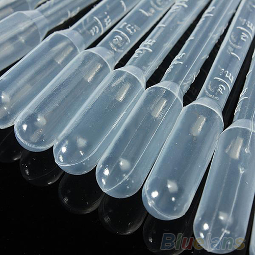 Wholesale- High Quality New 100PCS 3ml Disposable Plastic Eye Dropper Set Transfer Graduated Pipettes 0223 3SVX 8CNO