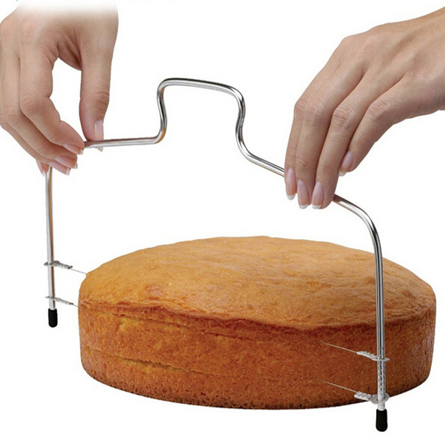 1PC New Double Line Adjustable Baking Tools DIY Mould Stainless Steel Cake Tools Cake Bread Slicer Cutter Strings Knife LB 123
1PC New Double Line Adjustable Baking Tools DIY Mould Stainless Steel Cake Tools Cake Bread Slicer Cutter Strings Knife LB 123