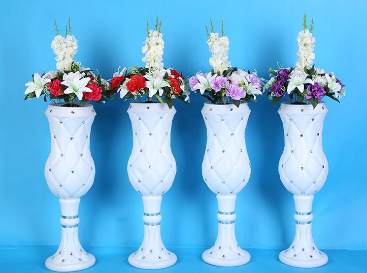 75cm high-end atmosphere viscose plastic vase wedding products wholesale wedding shop decoration Road cited Free shipping WQ12