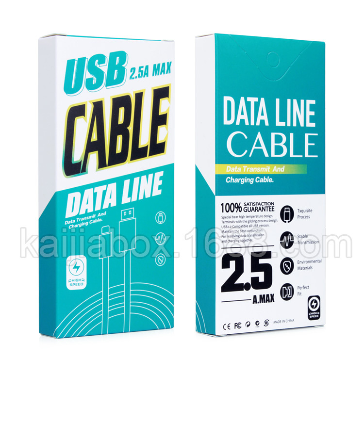Wholesale Printing Logo Ratail Paper Packaging Box For USB Charger Data Cable Fit 1-1.5 Meters Long For IOS Android
Wholesale Printing Logo Ratail Paper Packaging Box For USB Charger Data Cable Fit 1-1.5 Meters Long For IOS Android