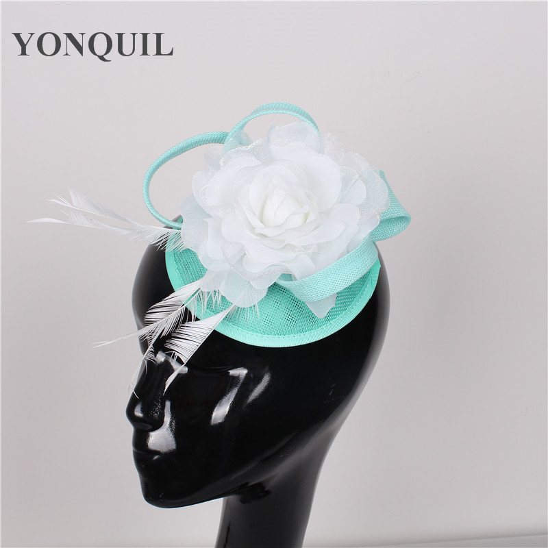 2017 New Charm Wedding silk Flower Fascinator Hat Women Imitation Sinamay Hair Headpiece Bridal Wedding feather Fascinator Accessories Gift
2017 New Charm Wedding silk Flower Fascinator Hat Women Imitation Sinamay Hair Headpiece Bridal Wedding feather Fascinator Accessories Gift