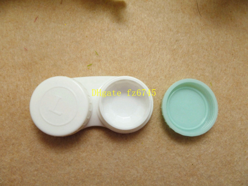 50pcs/lot Contacts Case color contact box cases left and right random colors