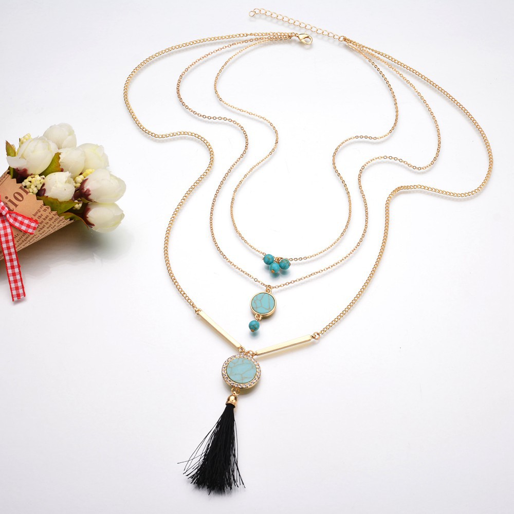 New Arrival Women Tassel Pendant Sweater Chain Long Alloy Stone Necklace Fashion Jewelry Gift Good Quality Pendants Necklaces
New Arrival Women Tassel Pendant Sweater Chain Long Alloy Stone Necklace Fashion Jewelry Gift Good Quality Pendants Necklaces