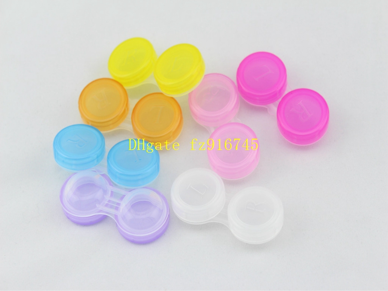 50psets/lot freeshipping 4 in 1 kit Companion box, contact lens box Eyeglasses Case Mini Contact Lens Easy Carry Case with tweezers & stick