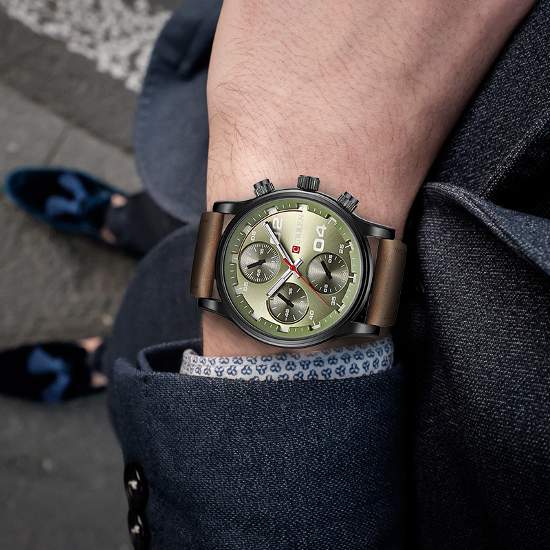CURREN 8207 Men Watch Luxury Mens Business Leather Analog Watches Quartz-Watch Casual Sport Male Clock WristWatches, Slivery;brown
CURREN 8207 Men Watch Luxury Mens Business Leather Analog Watches Quartz-Watch Casual Sport Male Clock WristWatches, Slivery;brown