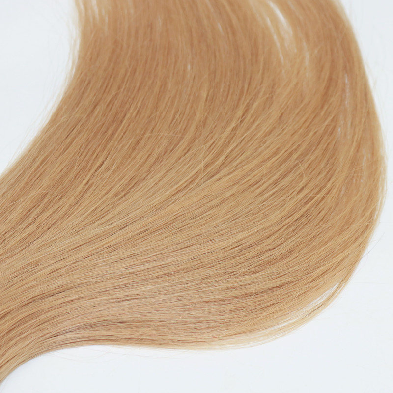 Color 27 Strawberry Blonde Hair Weaves Brazilian Straight Human Hair Extensions Remy Hair Bundles 100G/Piece