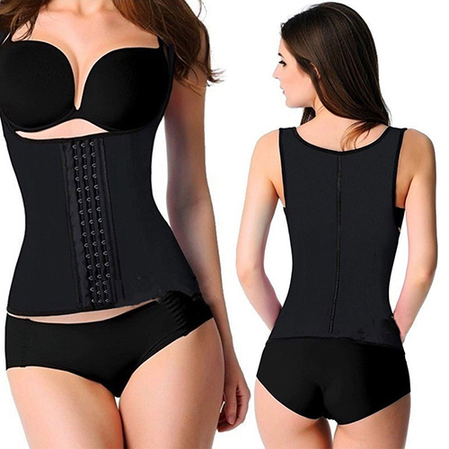 Wholesale- NEW GOODS NEW ITEMS Women's Sexy 3 Hooks Waist Trainer Cincher Corset Body Shaper Vest Shapewear