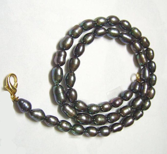 10pcs/lot Black Rice Freshwater Pearl Fashion Beaded Necklace Lobster Clasp 16inch For DIY Craft Jewelry Gift P1
10pcs/lot Black Rice Freshwater Pearl Fashion Beaded Necklace Lobster Clasp 16inch For DIY Craft Jewelry Gift P1