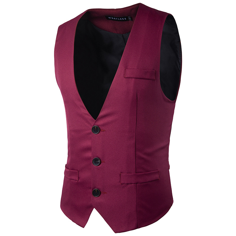 Wholesale- Men Jacket Oversized Wine Red Vests Male Formal Groom Wedding Suit Sleevelss Coat Slim Business Waistcoat Solid Vests Tops Z10, Black
Wholesale- Men Jacket Oversized Wine Red Vests Male Formal Groom Wedding Suit Sleevelss Coat Slim Business Waistcoat Solid Vests Tops Z10, Black