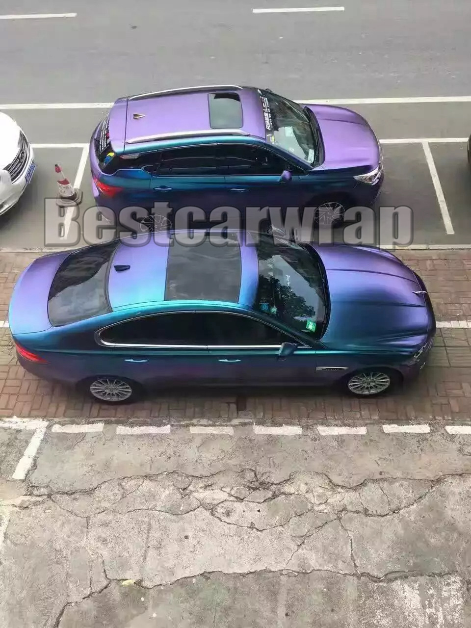 BLUE TO PURPLE SATIN SHIFT Chameleon Vinyl Wrap Film With Air Bubble Free Shiny Flip Flop FOR WHOLE Car wrap covering 1.52*20M/Roll 5x67ft