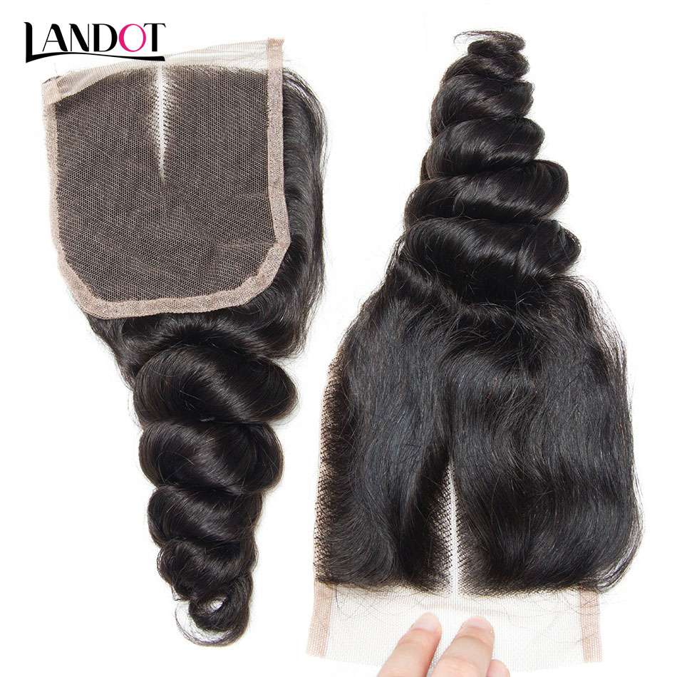 Brazilian Malaysian Peruvian Virgin Hair Weaves 3 Bundles with Lace Closure Loose Wave Curly 8A Indian Cambodian Remy Human Hair Closures
