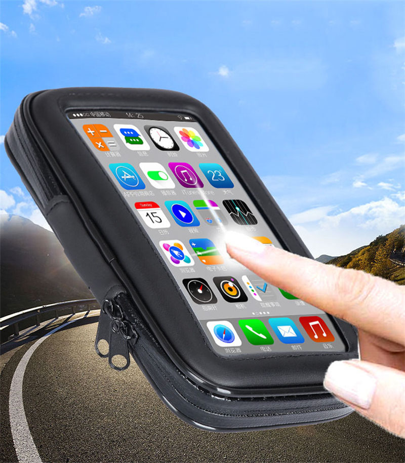 Motor Mobile Phone Case 360 Rotating Stand Motorcycle Rear View Mirror Holder for Car GPS iPhoneX 7 7S 8 Plus Samsung