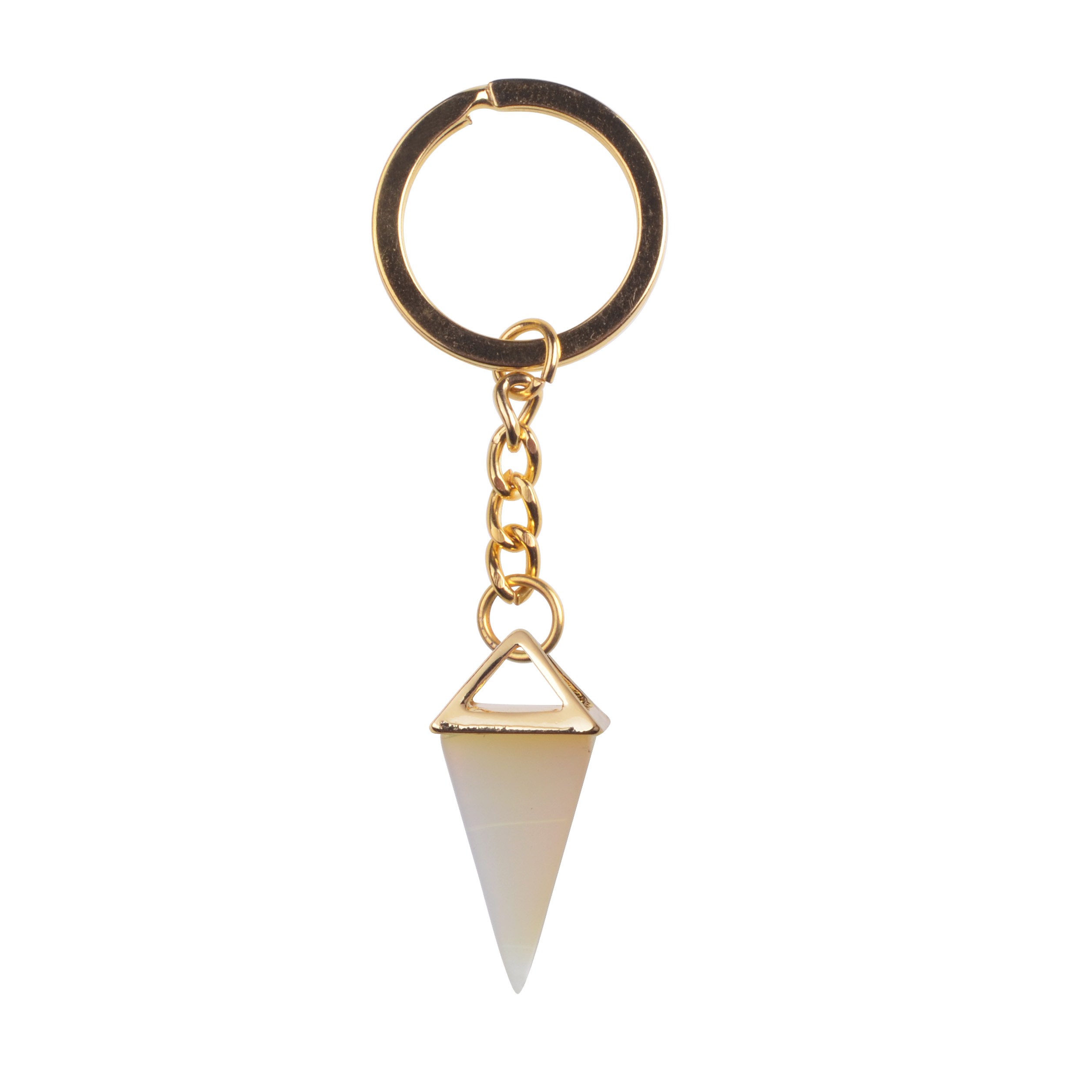 Stone key chain Natural Stone lapis lazuli opalite Key Chains with Women Purple Crystal Keychain Christmas Gift