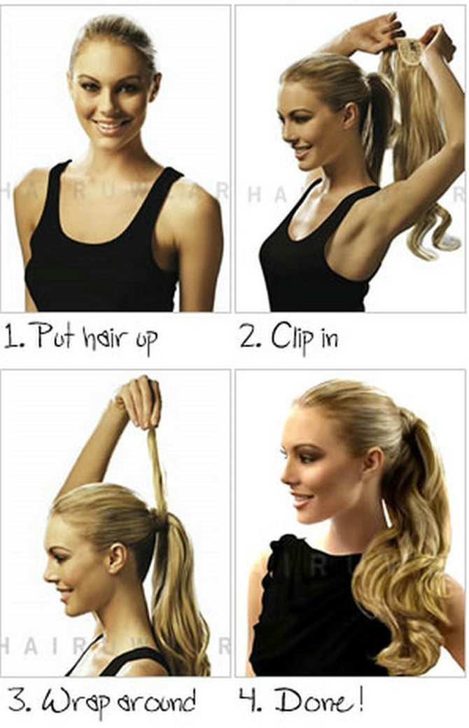 Brazilian hair Kinky curly natural ponytail hairstyle for little girl Easy wearing human hair pony tail 120g