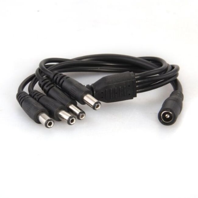 Hot 1 to 4 DC Power 4-Port Splitter Adapter Adaptor Cable CCTV Camera in home video Surveillance system