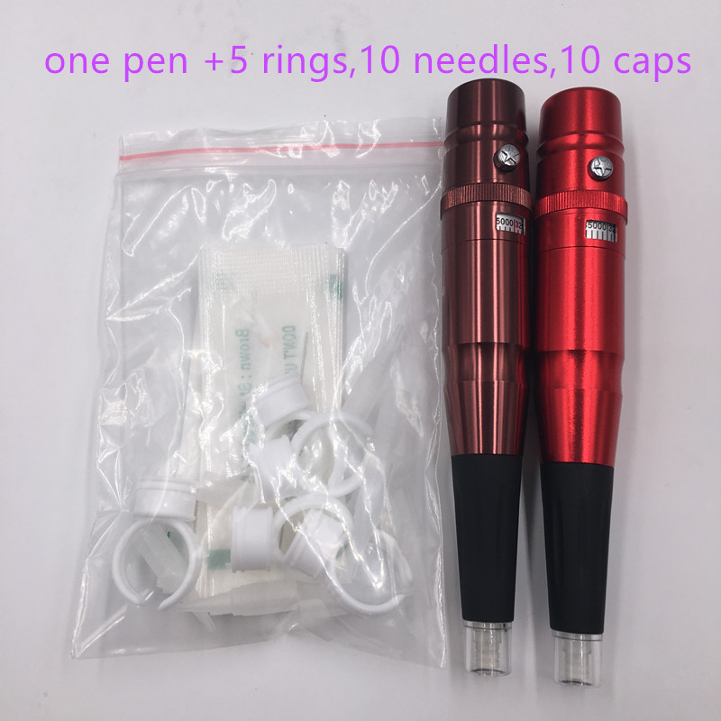 Wholesale-35000R/M Makeup Eyebrow Pen Permanent Makeup Machine Equipment 3D microblade Tatto Gun Set High Quality