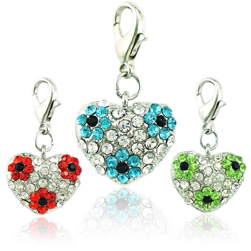 Fashion Charms With Lobster Clasp Dangle Rhinestone Double 3D Heart Pendants DIY Charms For Jewelry Making Accessories
Fashion Charms With Lobster Clasp Dangle Rhinestone Double 3D Heart Pendants DIY Charms For Jewelry Making Accessories