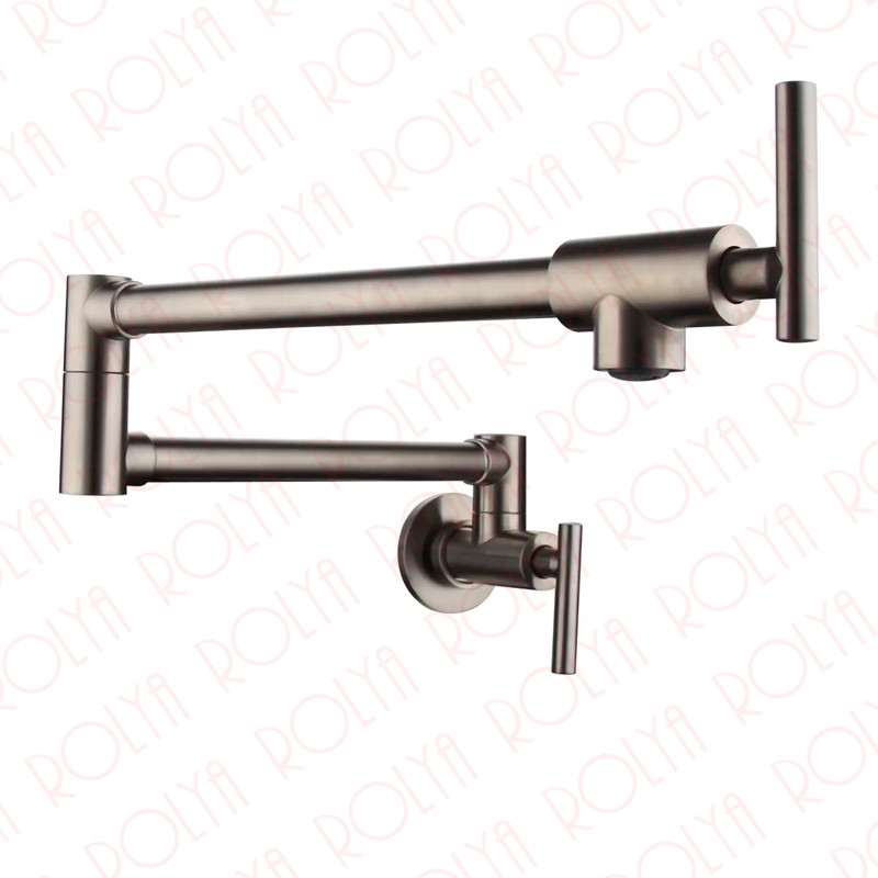 Rolya Wholesale Solid Brass Single Handle Extended Pot Filler Faucet Swing Spout Wall Mount Single Cold Kitchen Tap
Rolya Wholesale Solid Brass Single Handle Extended Pot Filler Faucet Swing Spout Wall Mount Single Cold Kitchen Tap