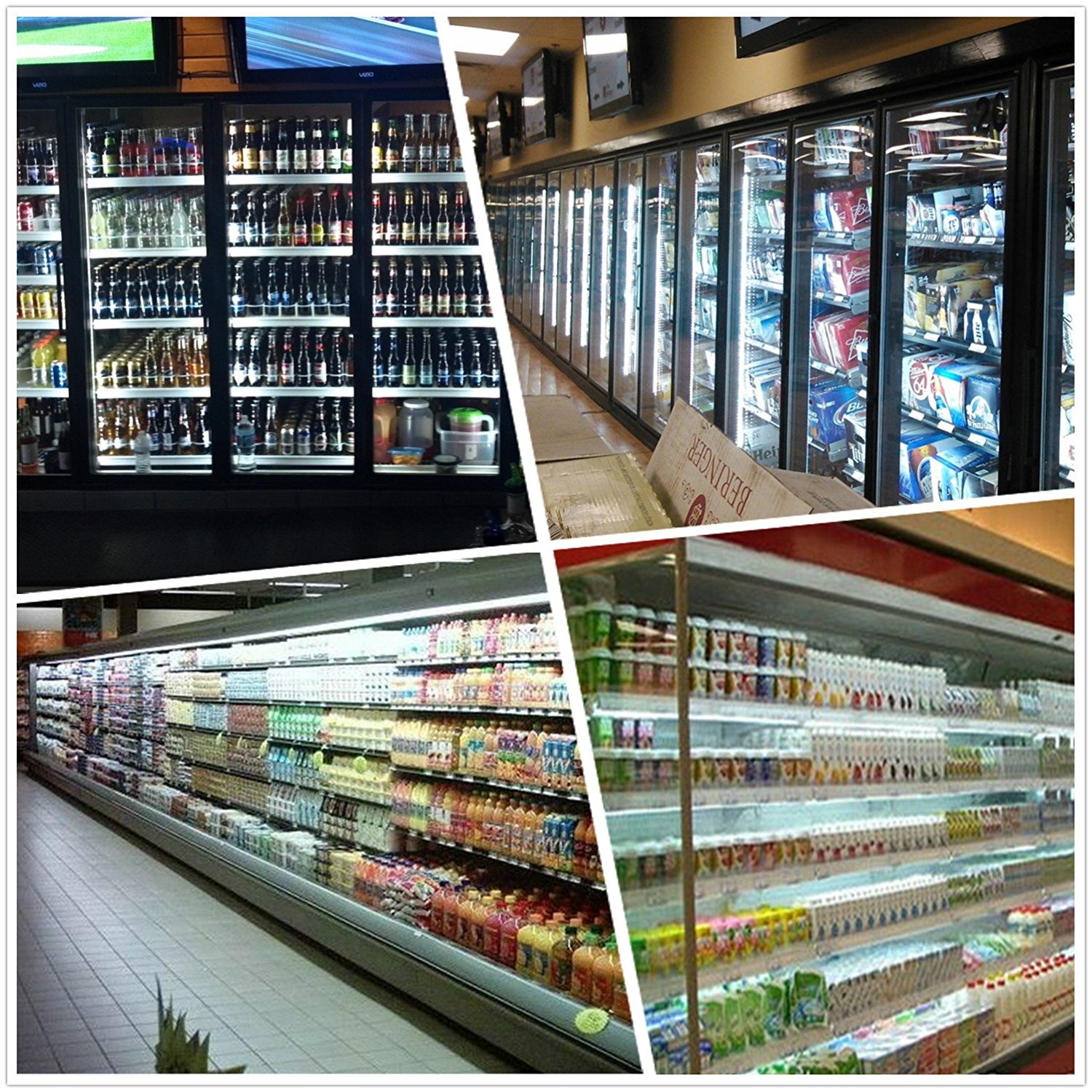 T8 LED Tube 4ft 5ft 6ft 8ft Integrate Cool Door Lighting V Shape LED Light Bar LED Fluorescent Light Rack 100LM/W AC85-265V